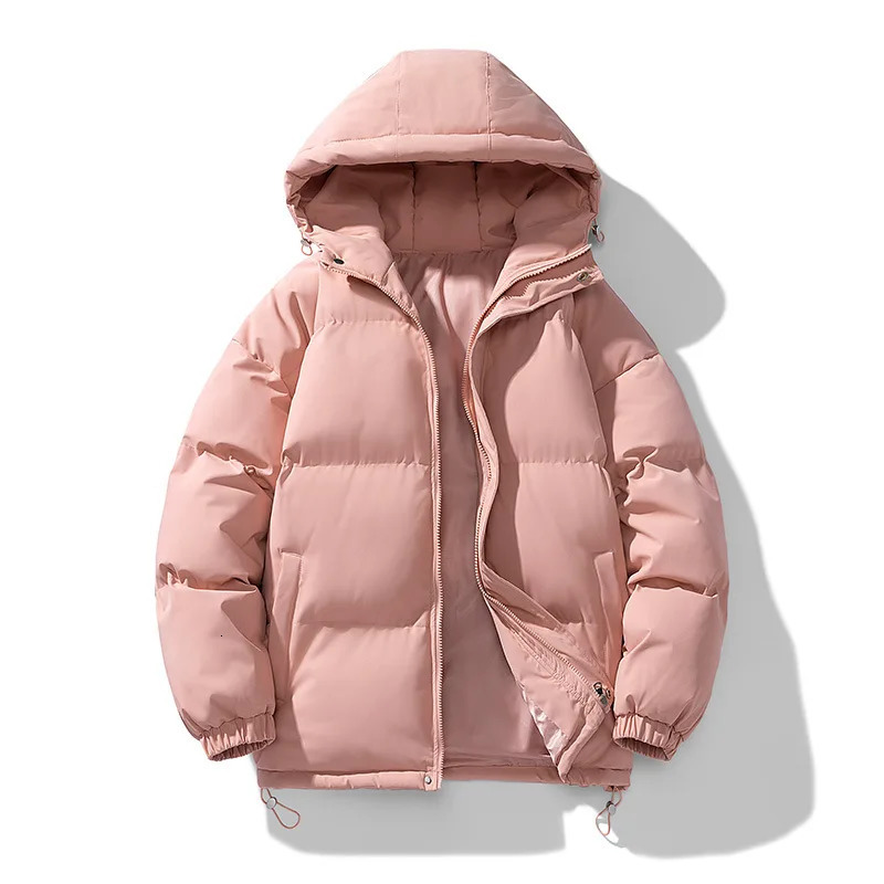winter park mens cotton padded jacket mens inflatable jacket outdoor hooded jacket casual windproof jacket thick warm jacket mens jacket 241007