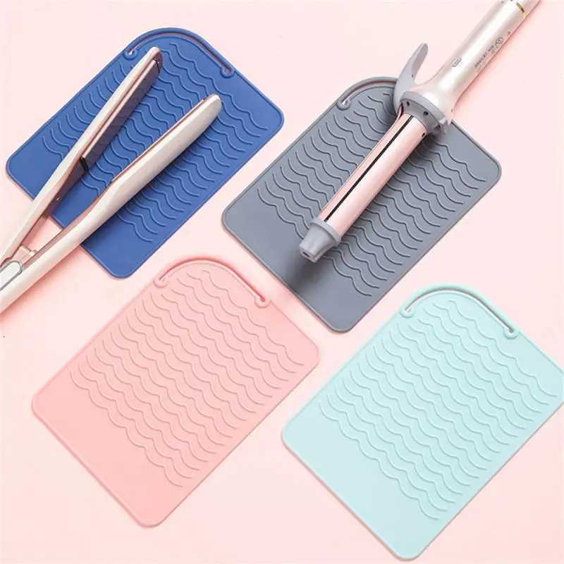 Silicone Heat Resistant Mat Pouch for Curling Iron Hair Professional Styling Tool Anti-heat Mats for Hair Straightener CurlingXJ241010