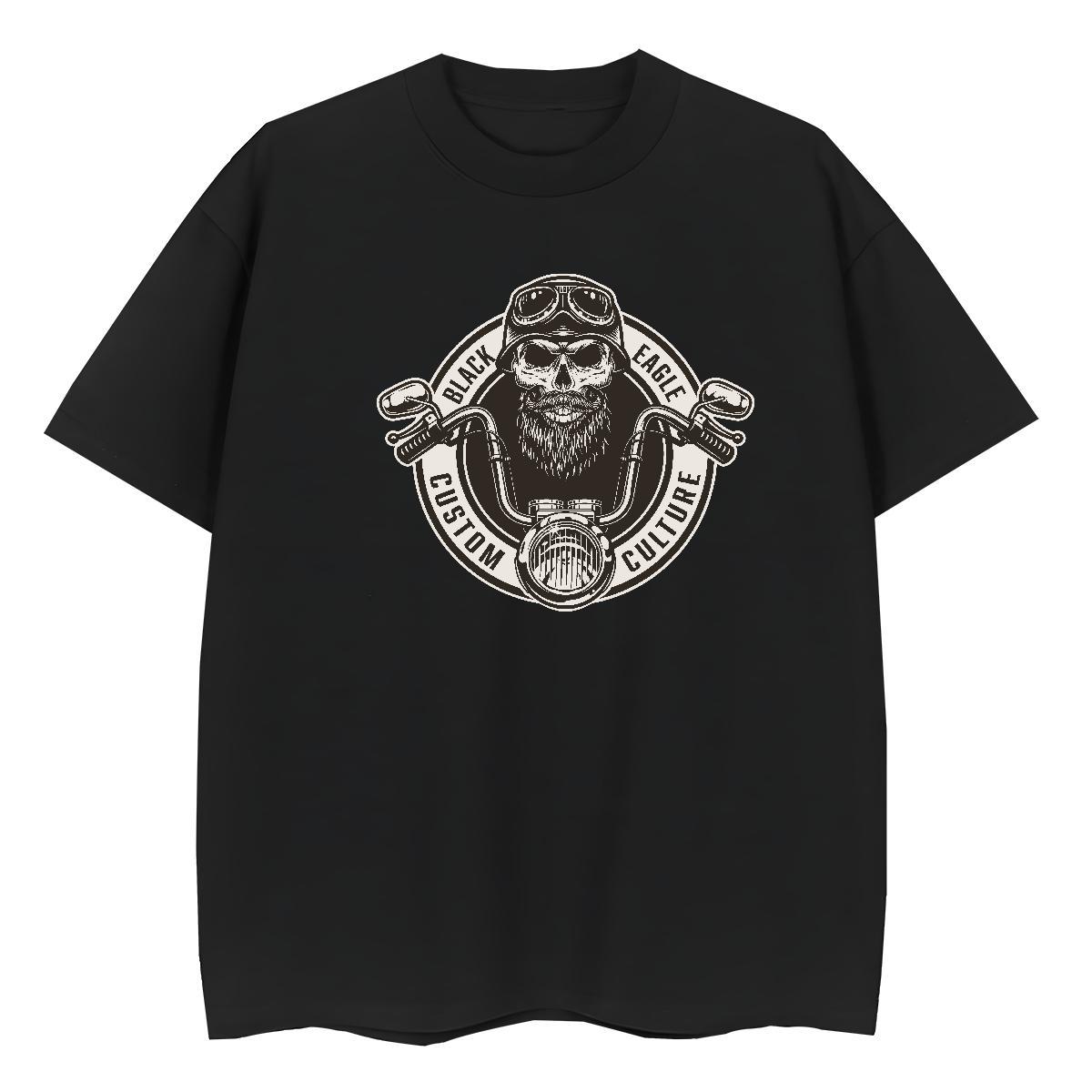 TOP Quality Women T Shirts 100% Cotton 230g Crew Neck Breathable Hip Hop Street skull Women Tees Female Anime Print Tops