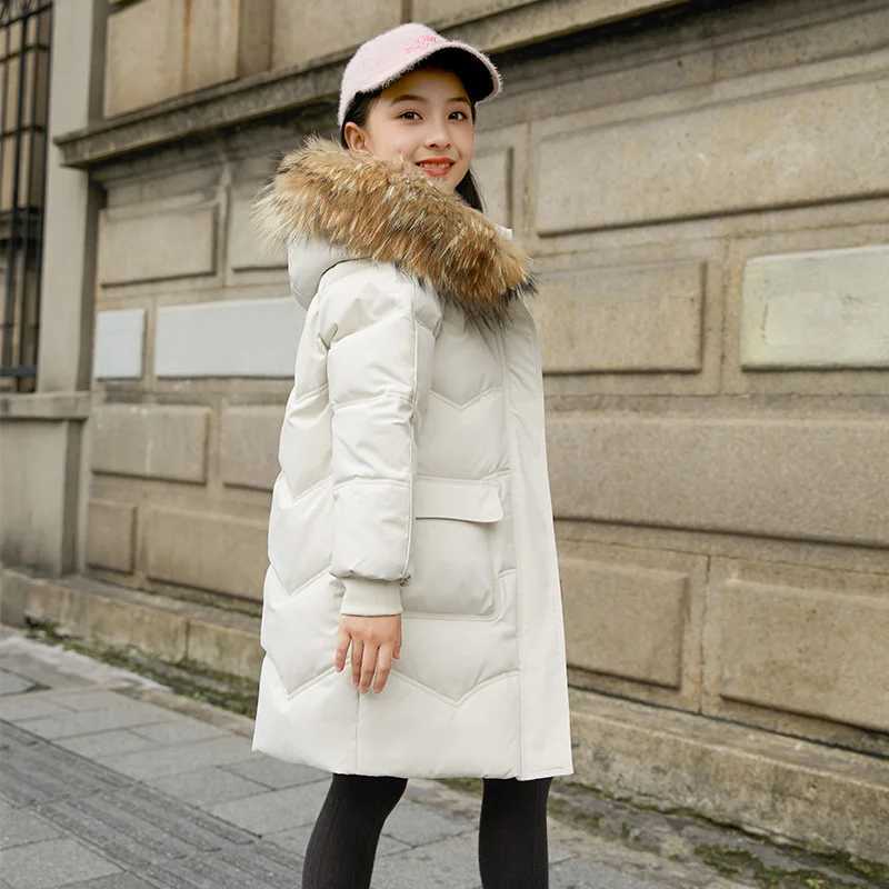 Down Coat 2024 Winter Down Jacket For Grils Waterproof Girls clothing Outerwear Coat Teenage 5-14 Years s Parka toddler girl Clothes H241010