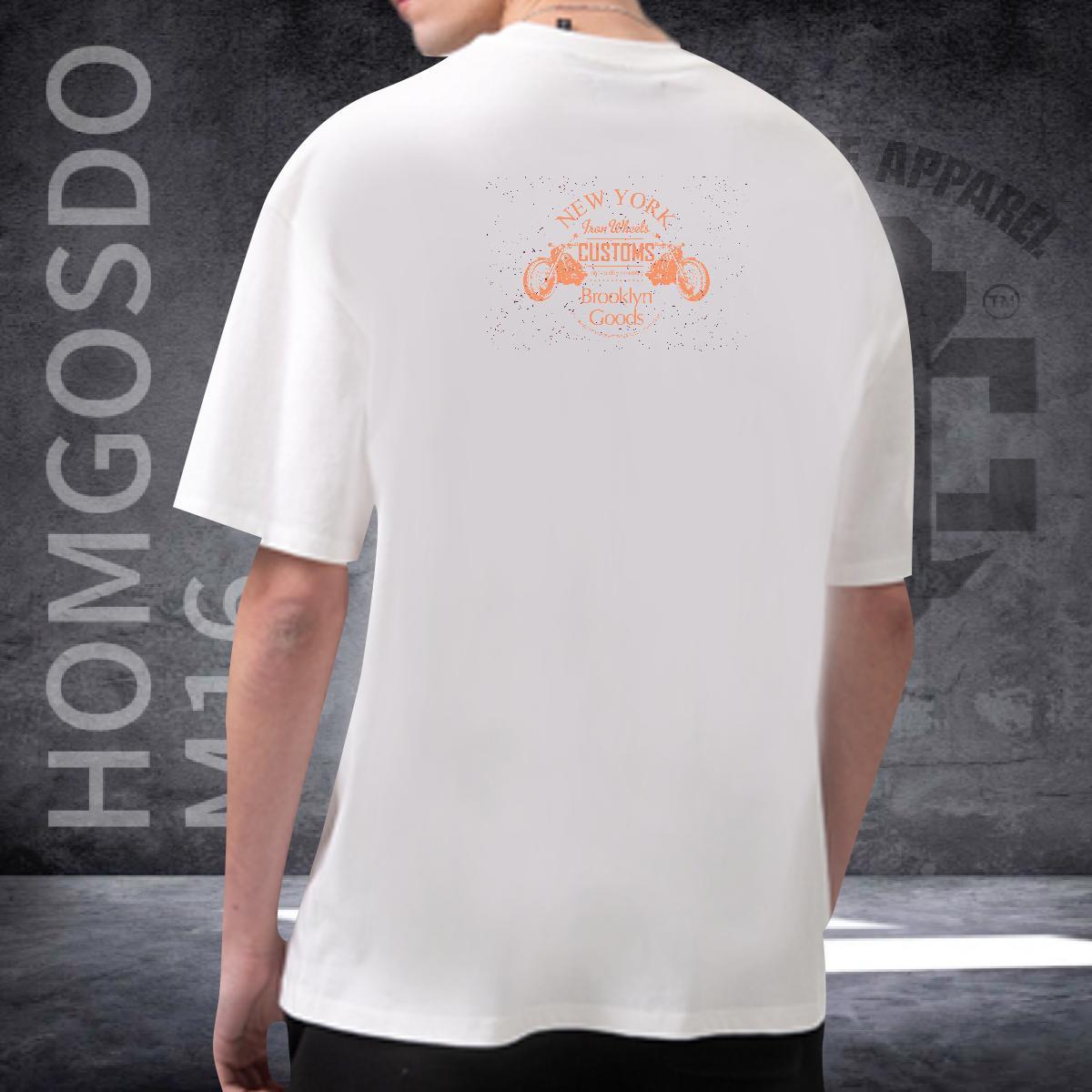 High Quality Man T Shirts 230g 100% Cotton Motorcycle Home Outdoor Custom Cartoon O Neck Short Sleeves Mens Tshirts Factory Direct Tops