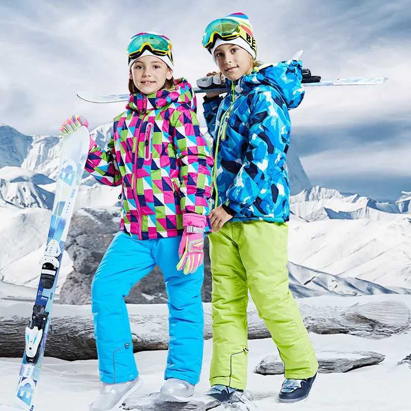 Down Coat -30 Children clothing Set Ski Suit Set Boys Girs s clothes Winter Jacket Snowboard Waterproof Skiing Teen Costume Snowsuit H241010