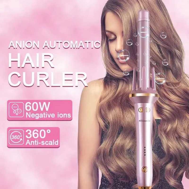 2023 New Product Pink Automatic Hair Curler Curling Iron Wand Curlers Machine Portable Irons Ceramic Curly ToolsXJ241010