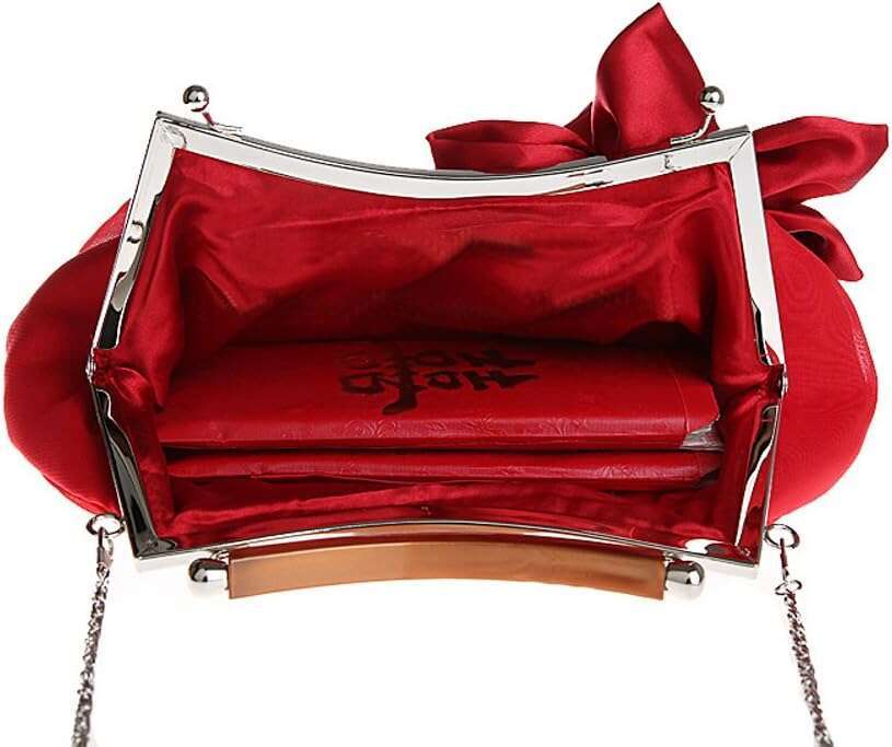 Embellish Sheer Chiffon Exterior Big ral Party Clutch Evening Handbag