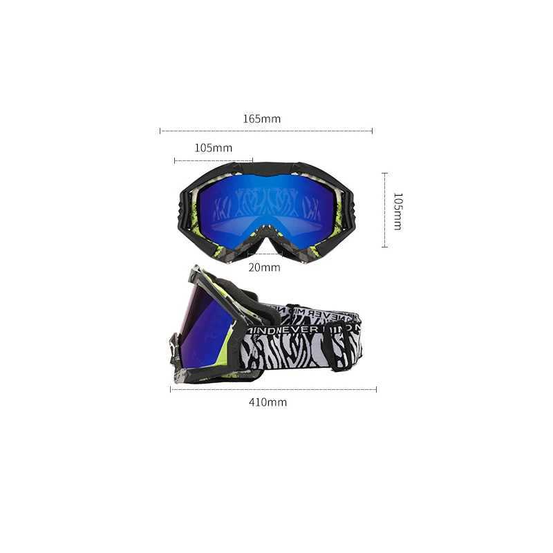 UV400 Winter Ski Glasses Windproof Sports Motorcycle Off road Ski Board Goggles Magnetic Snowbike Sunglasses Ski Eyes CL241010