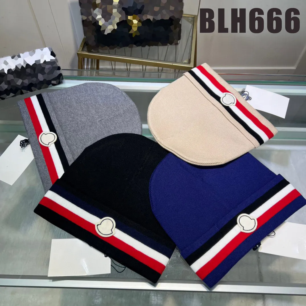 Beanie Men and Women Designer Knitted Winter Hat Fall Thermal Skullcap Ski Trip Classic Beanies Brown Black Grey Khaki for Warmth