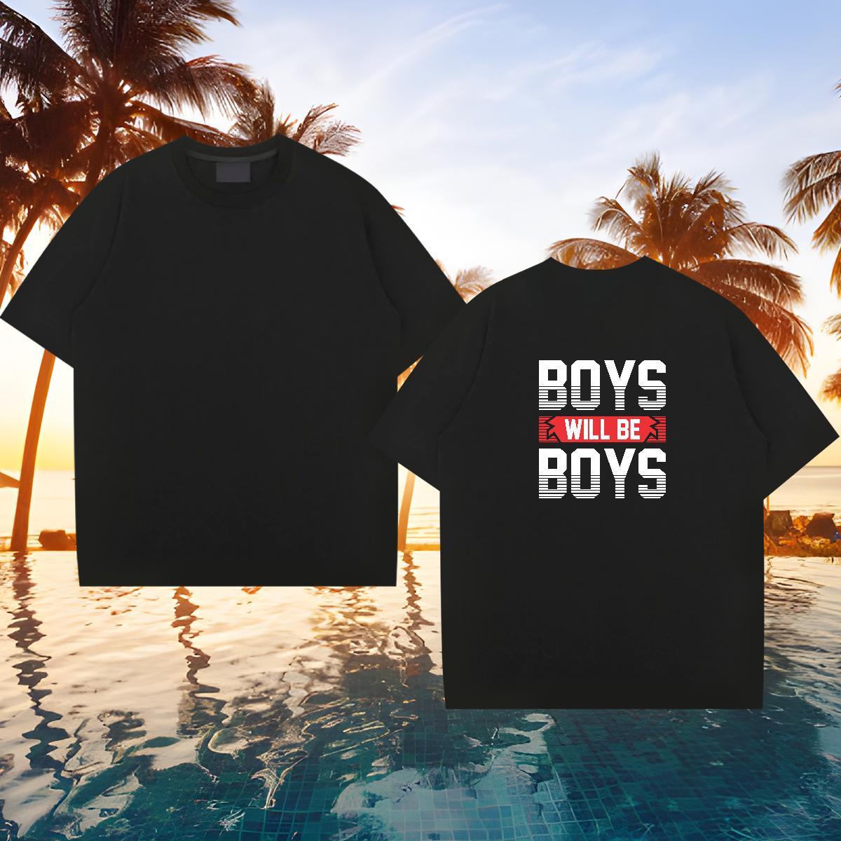 Loose Fit T shirt 100% Cotton 230g letter Hip Hop Street Anime Pure Cotton Men Clothes T-Shirt DIY Tees