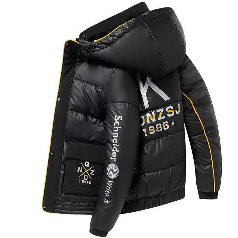 Men's Down Parkas Mens cotton winter jacket mens Tn jacket fashionable mens hooded mens casual jacket Y241009HVQ0