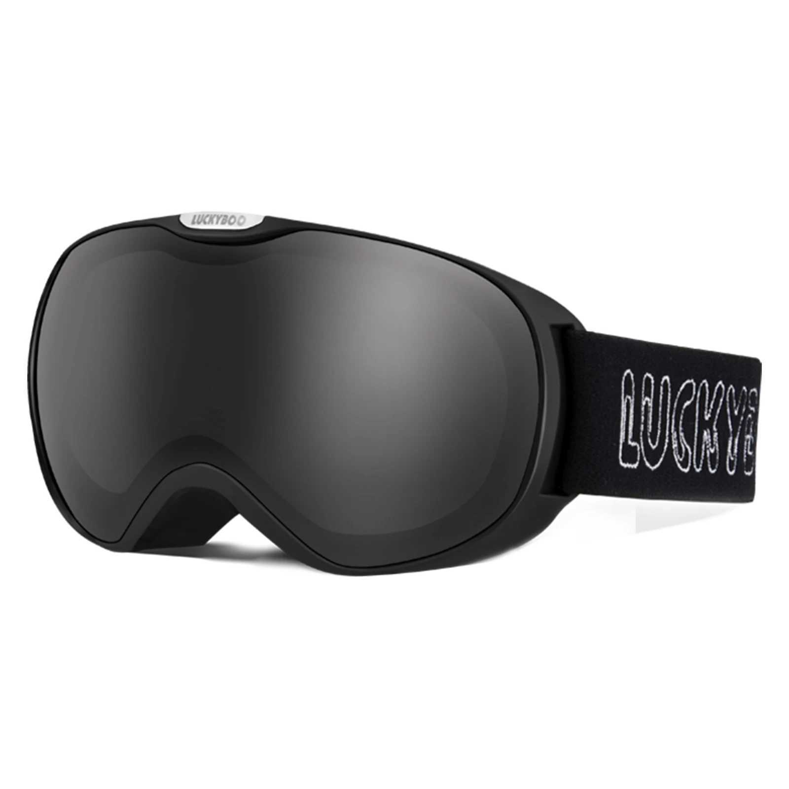LUCKYBOO L1 childrens skiing goggles UV protection dual anti fog lenses large field of view with adjuster CL241010