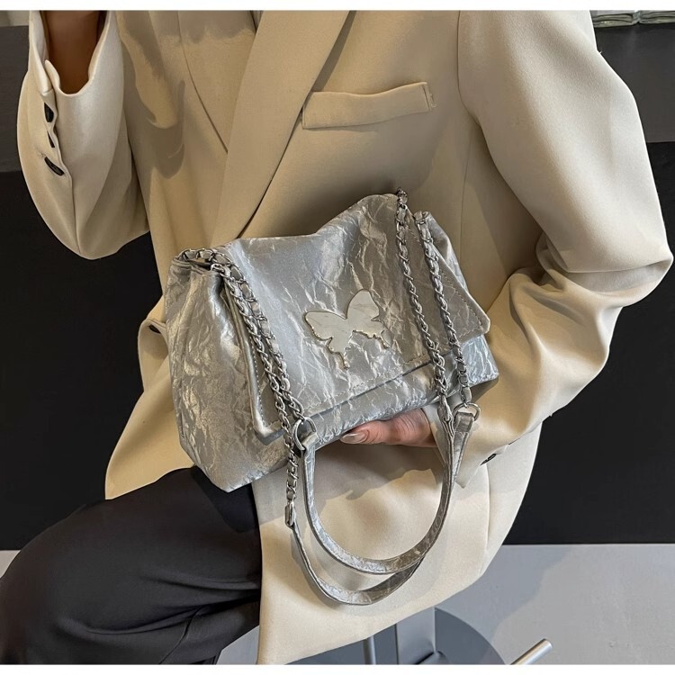 2025NEW high quality women s large capacity commuting butterfly element versatile tote for outdoor fashion travel trend single shoulder crossbody bag