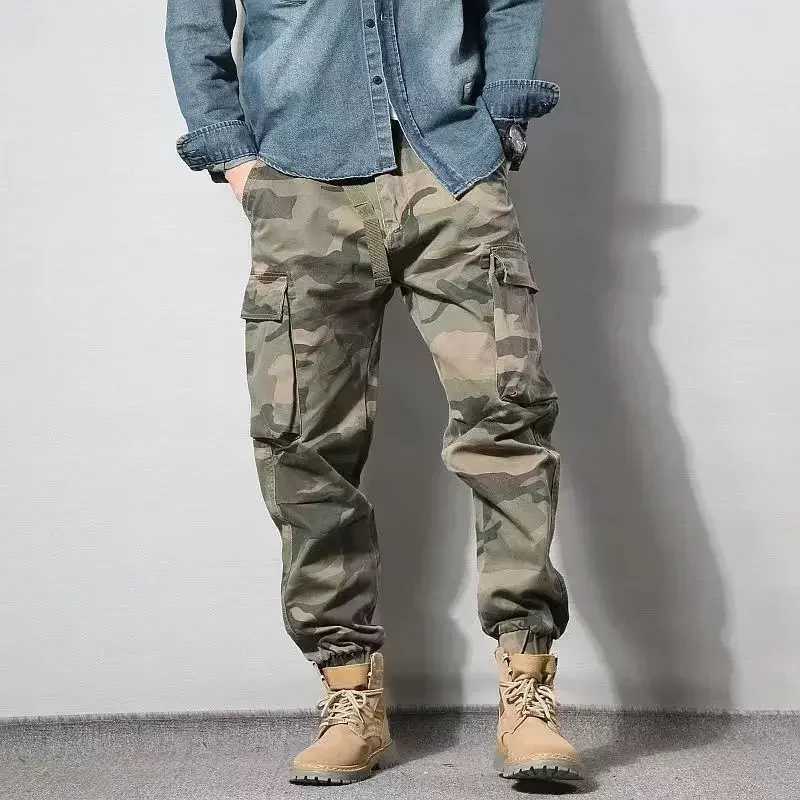 Trousers Mens Multi Pocket Cargo Pants South Korea Multi Pocket Outdoor Hiking Cheapest Luxury New Slacks Y2k W241009