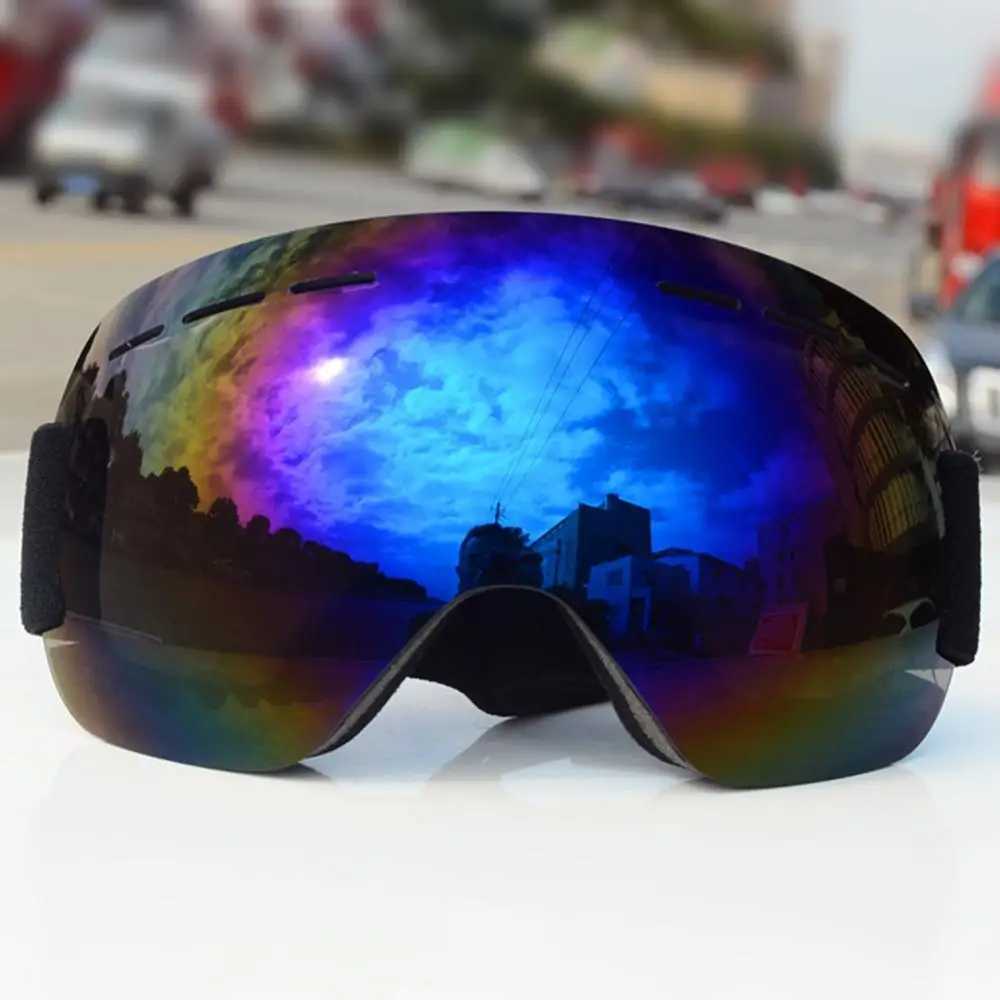 Winter outdoor windproof ski goggles anti fog UV protective glasses CL241010