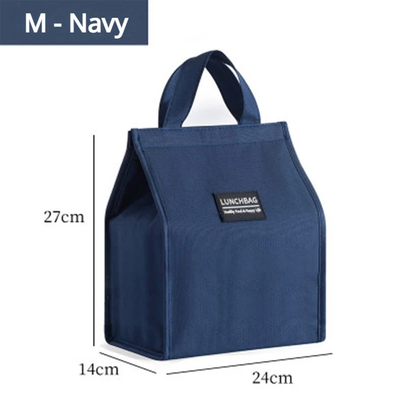 High Capacity Portable Oxford Lunch Bags Picnic School Food Bento Thermal Insulated Fresh Cooler Tote Bag Storage Container 240925