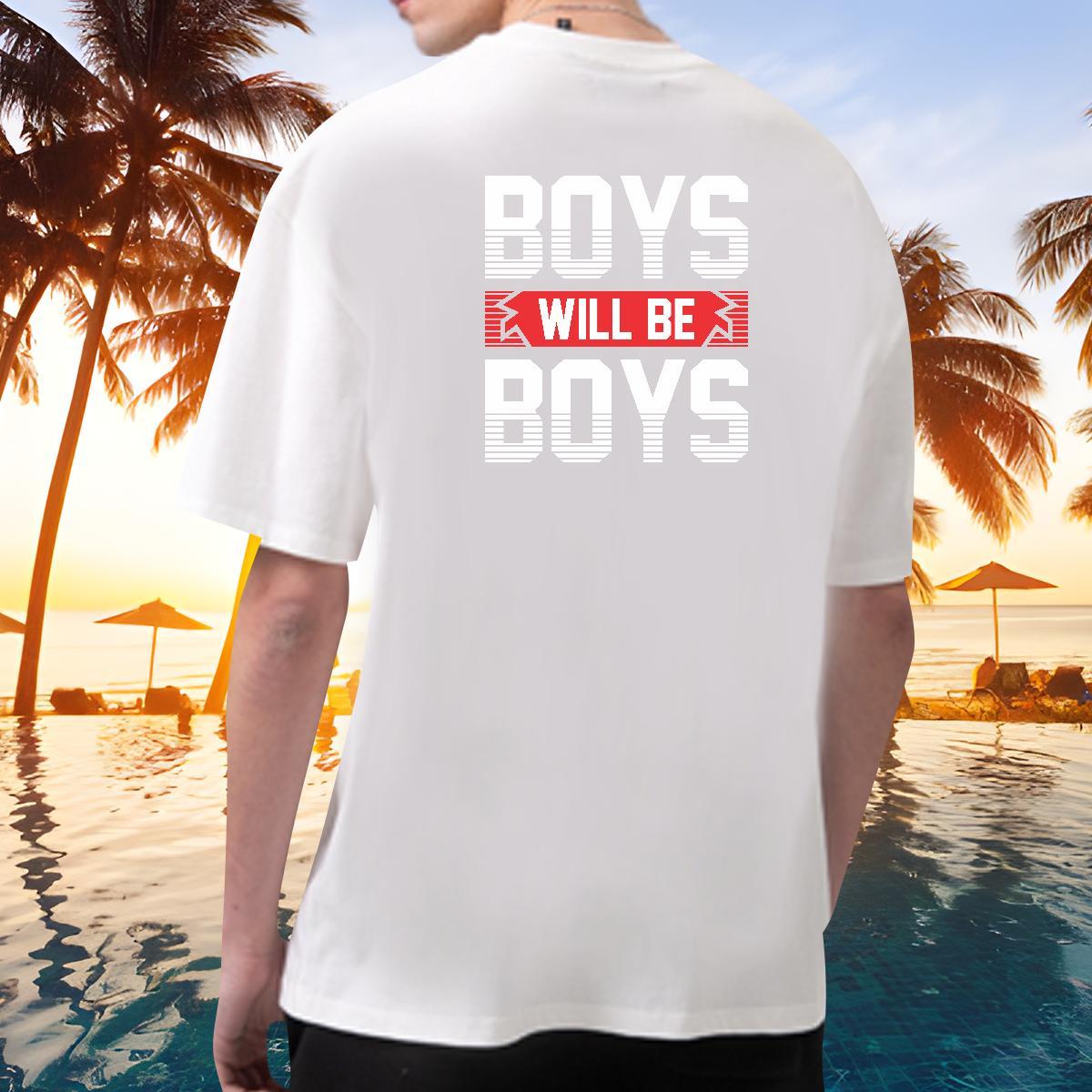 Loose Fit T shirt 100% Cotton 230g letter Hip Hop Street Anime Pure Cotton Men Clothes T-Shirt DIY Tees