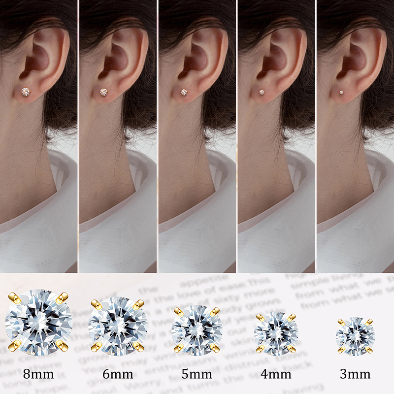 TUPMI Flat Back Earrings for Women Girls Hypoallergenic Stud Earrings Surgical Steel 20G Cartilage Earrings Handmade Screw Back Earrings