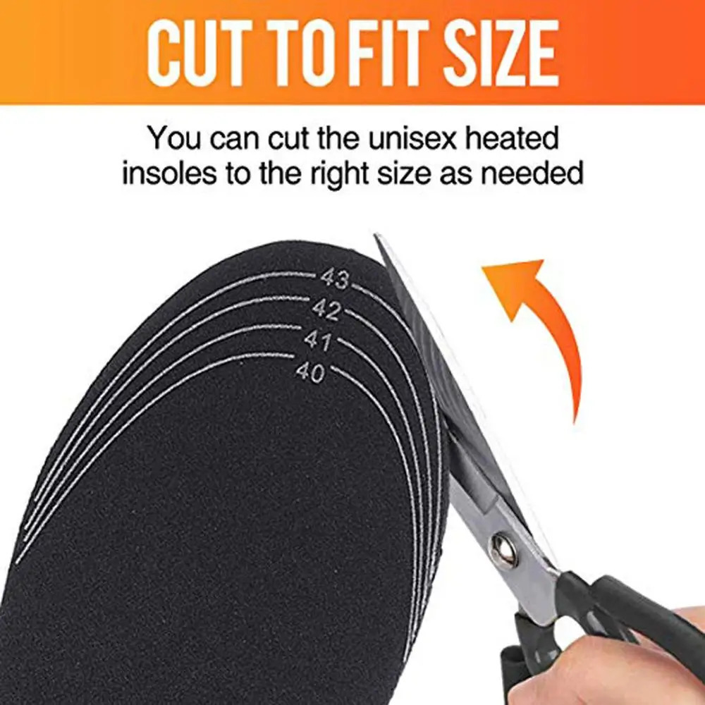 USB Heated Shoe Insoles Feet Warm Sock Pad Mat Electrically Heating Insoles Washable Warm Thermal Insoles Unisex WJ014 Insoles 241010