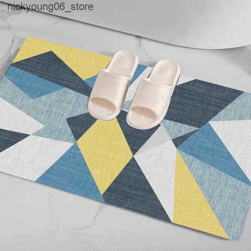 Non-Slip Bath Mats Anti-slip Entrance Door Mat Modern Super Absorbent Bathroom Home Floor Carpet Mat Hallway Floor Carpet Entrance L240910