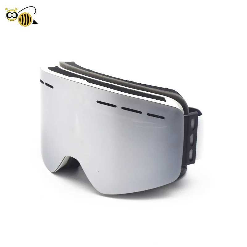 New cylindrical skiing goggles double-layer anti fog magnetic snow goggles outdoor mountain goggles for adults CL241010