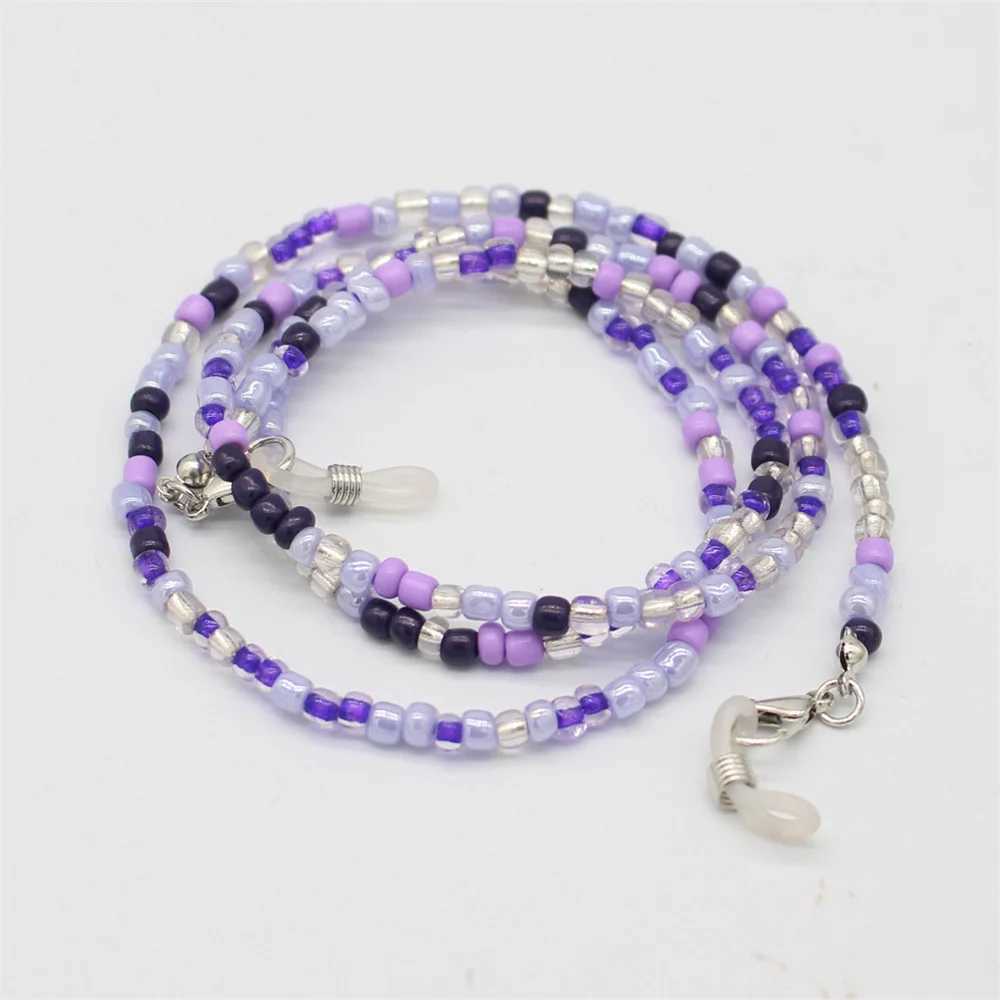 Fashion Eyeglasses Chain Colorful Beaded Trendy Outside Casual Sunglasses Accessory Necklace Mask Hanging Rope Women GiftsX241010