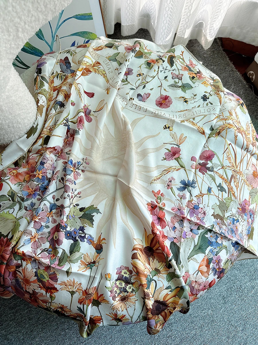 Home>Products>Natural Silk Scarves>Square Headbands>Black Headbands 240925