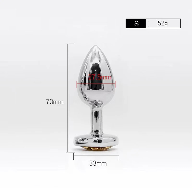Small Butt Plug Anal Sex Toys Heart Shape Metal Stainless Smooth Sexy Toys For Women Adult Butt plug Stainless Steel Anal Plug 241010