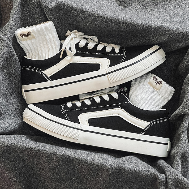 Casual for Men Women Canvas Shoes Non-Slip Lace-Up Sneakers Outdoor Sports Trainers