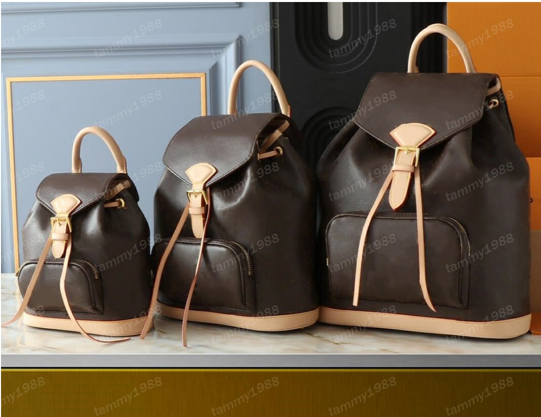 10A Designer bags Travel Backpack LuxuryMontsouris Shoulder Bag Backpack School book bag Tote Handbag Backpacks TOP Quality 11197 11198 11199 3 Size Pouch Purse