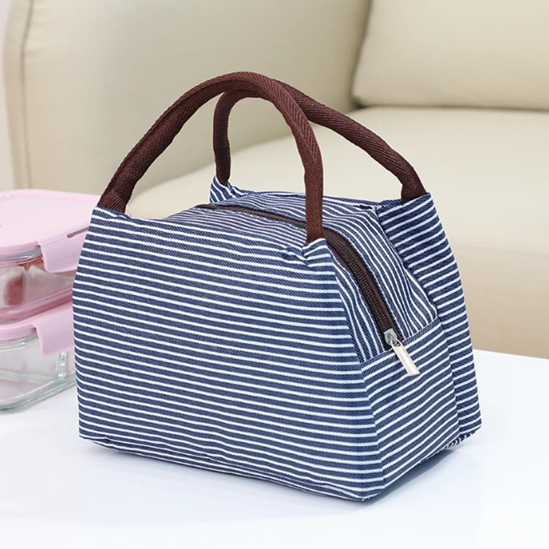 Portable Lunch Bags Thermal Insulation Box Storage Bag Childrens School Picnic Large Capacity Tote 240925