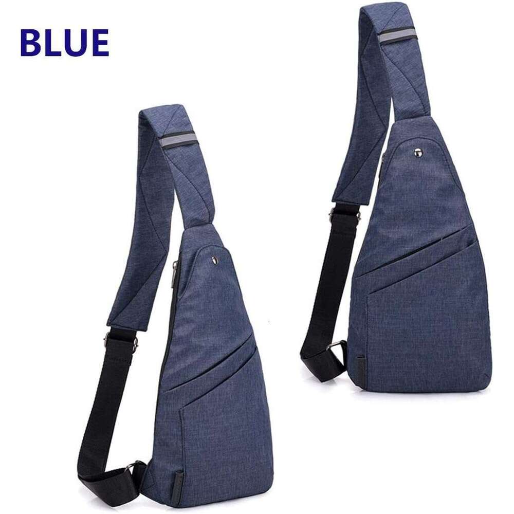 Sg Anti-Thief Crossbody Personal Pocket Bag Lightweight Chest Shoulder Backpack for Travel Hiking (Dark Grey)