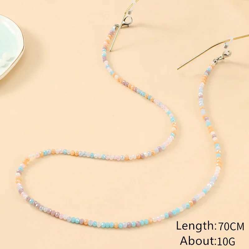 ORZTOON Fashion Boho Colorful Crystal Beads Eyeglass Neck Chain Necklace For Women Simple Sunglasses Necklaces Female JewelryX241010