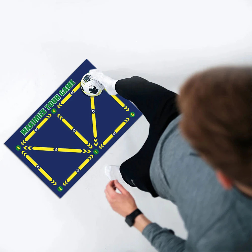 90 60CM Anti slip Foldable Dribble Training Mat for Children and Adults Football Indoor Equipment 241008