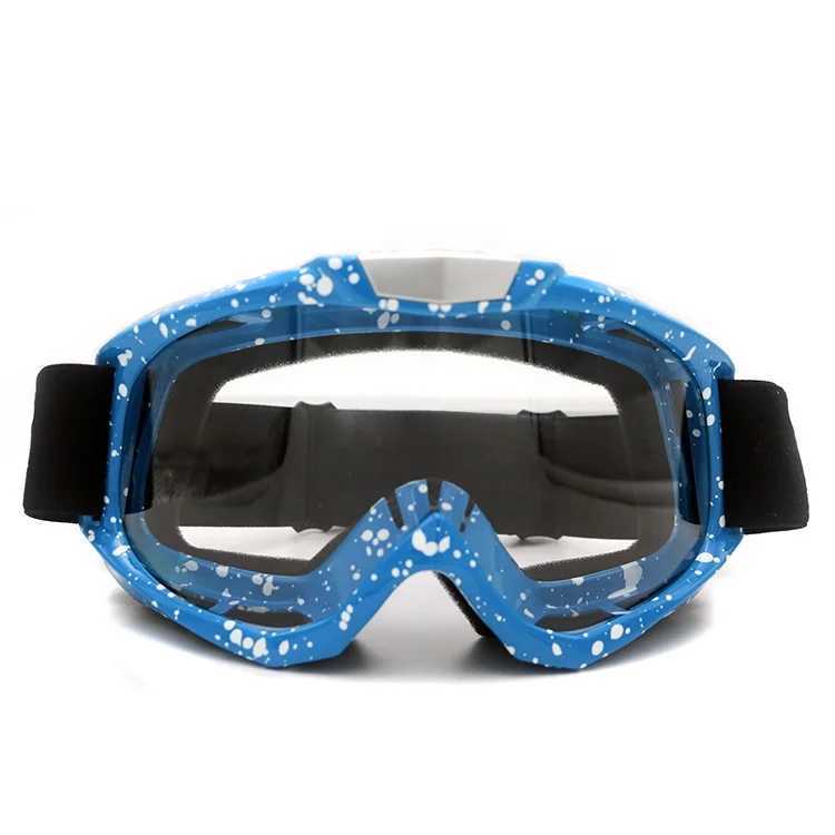2021 Motorcycle Goggles Transparent Lens Bicycle Off Road Skiing Sports Earth Bike Racing Goggles CL241010