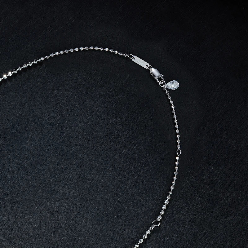 925 sterling silver 7A zircon necklace suitable for womens court style sparkling bead necklace gift for 240929
