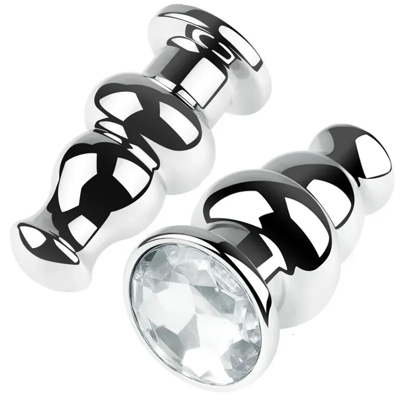 Anal Plug Sex Toys Crystal Heart Smooth Steel Annal Extreme Butt Buttplug for Woman Prostate Massager Stimulator Adult Toys Man 241010