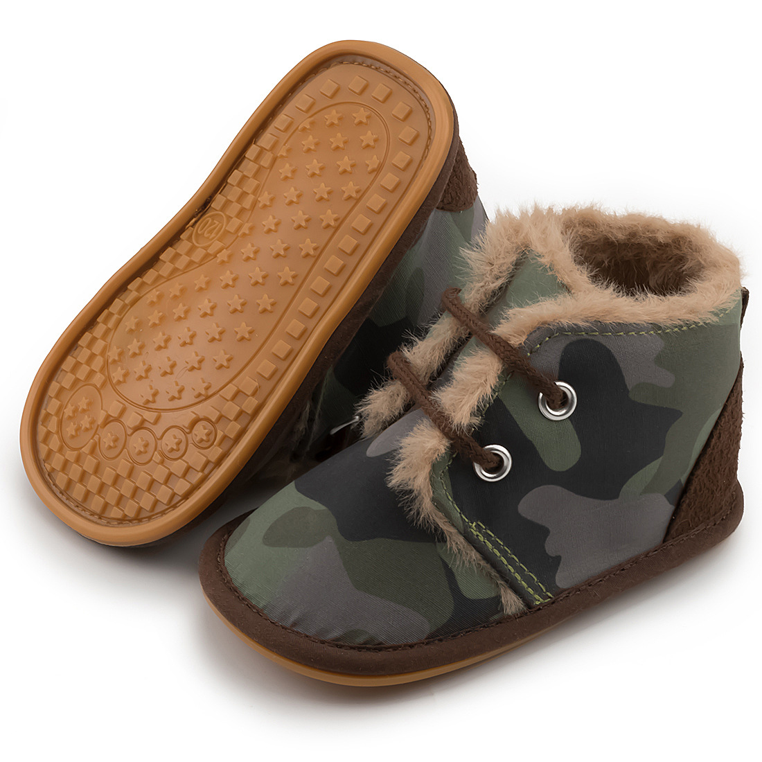 Winter Baby Snow Booties Fluff Warm Infant Boy Girl Toddler Boots cutefeet Rubber Sole Non-slip Soft Newborn First Walkers Crib Shoes