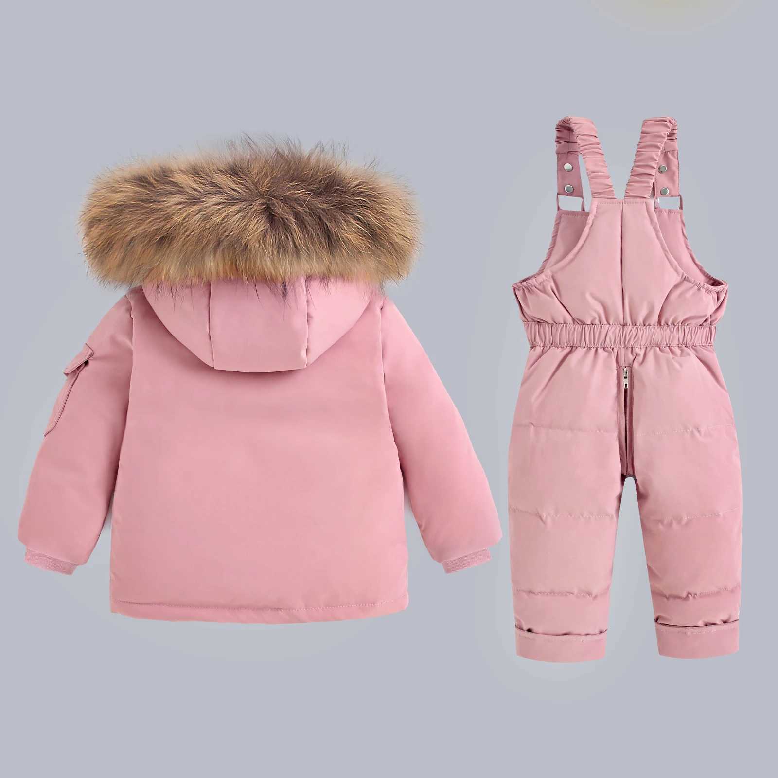 Down Coat Children Winter Down Jacket Jumpsuit Baby Thicken Warm Coat parka Boy clothing Set Snowsuit toddler girl clothes infant overcoat H241010