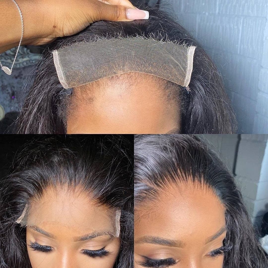 HD 4X4 Lace Closure Wig Brazilian 100% Human Hair Silky Straight Malaysian Virgin Hair Lace Wigs Free Part