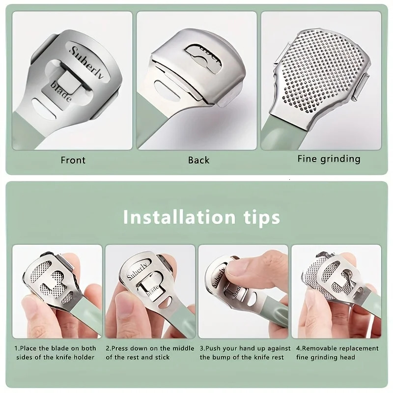 light green 7-22 pieces/set manual kit high-quality steel multifunctional professional nail trimmer cutting foot care tool 240927