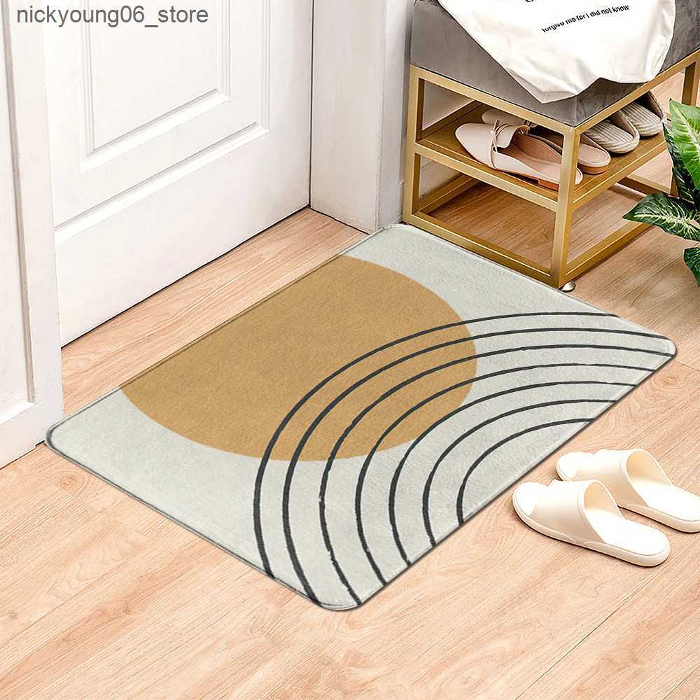 Non-Slip Bath Mats Modern Geometric patterns Entrance Door Mat Soft Carpet Bathroom Anti-slip Mat Kitchen Floor Area Rug Home Decor for Living room L2
