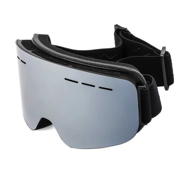 Double layer polarized anti fog cylindrical skiing goggles box set for outdoor installation with snow glass H305 CL241010