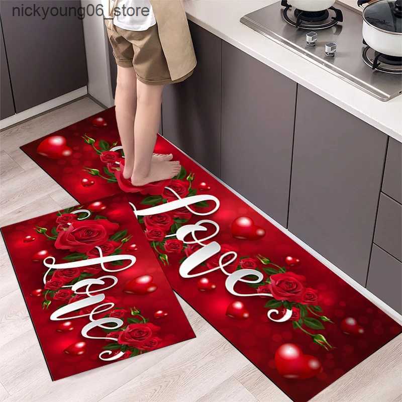 Non-Slip Bath Mats Kitchen Mat Carpet for Floor Home Entrance Doormat Bedroom Living Room Decor Bedside Rug Hallway Balcony Bathroom Anti-Slip Mat L24