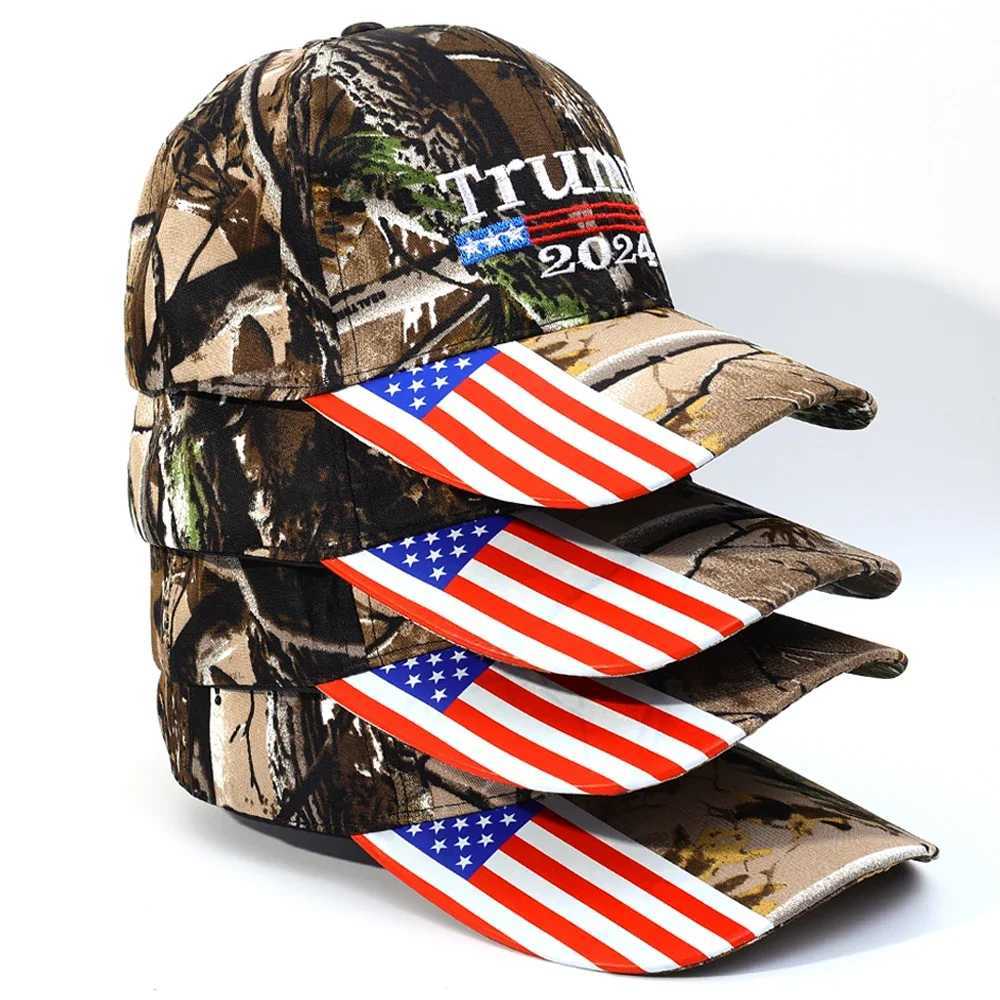 Hot Trump 2024 US presidential hat makes America great again Donald Trump Republican hat MAGA woven mesh W241010