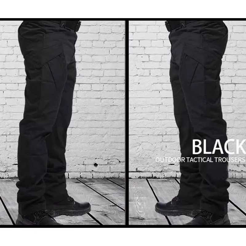 Ix7 tactical pants mens ultra-thin waterproof ankle bound workwear military warm training pants slim suitable for outdoor use W241009