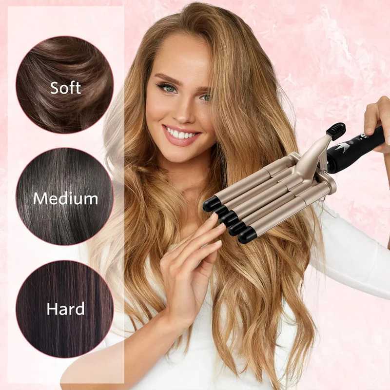 PTC Heated Wave Electric Curling Iron 5 bucket Quick Heated Curling Iron Portable dual voltage hair styling toolXJ241010