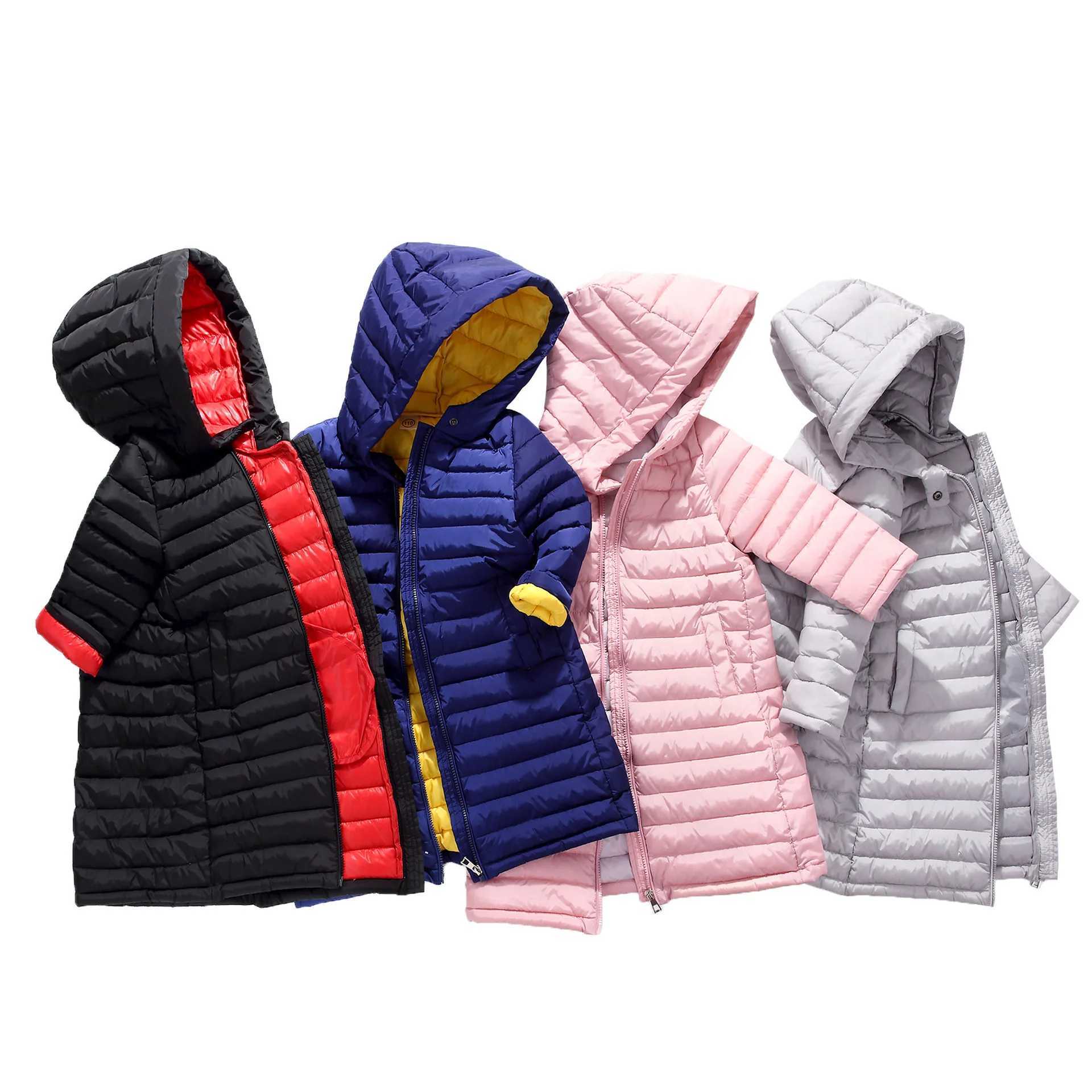 Down Coat Autumn and winter mens jackets girls clothing cotton padded hooded jackets outerwear childrens clothing Parkas soft and thin H241010