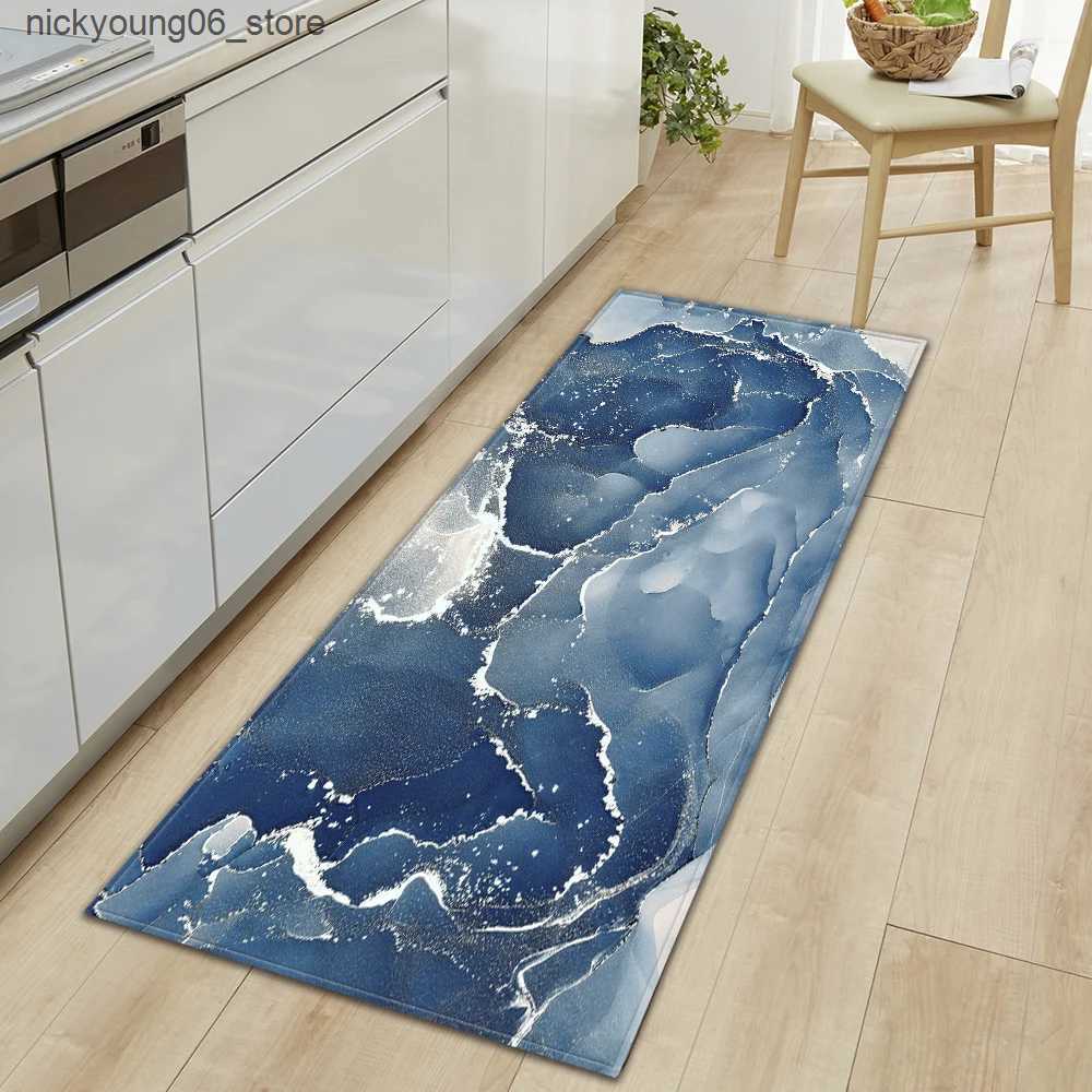 Non-Slip Bath Mats Modern Kitchen Mat Home Hallway Entrance Doormat Living Room Bedroom Floor Decor Carpet Balcony Bathroom Door Anti-Slip Foot Rug L2