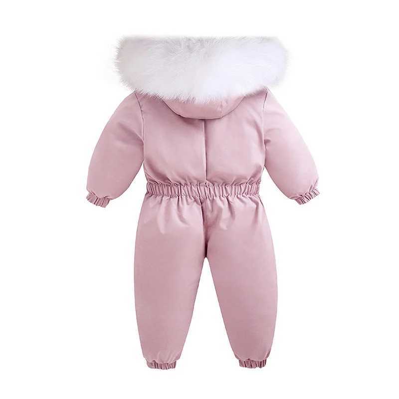 Down Coat -30 Winter Skiwear with Velvet Baby Hoodie Boys Coat Warm Preschool Girls Clothing Childrens Clothing Baby Coat H241010