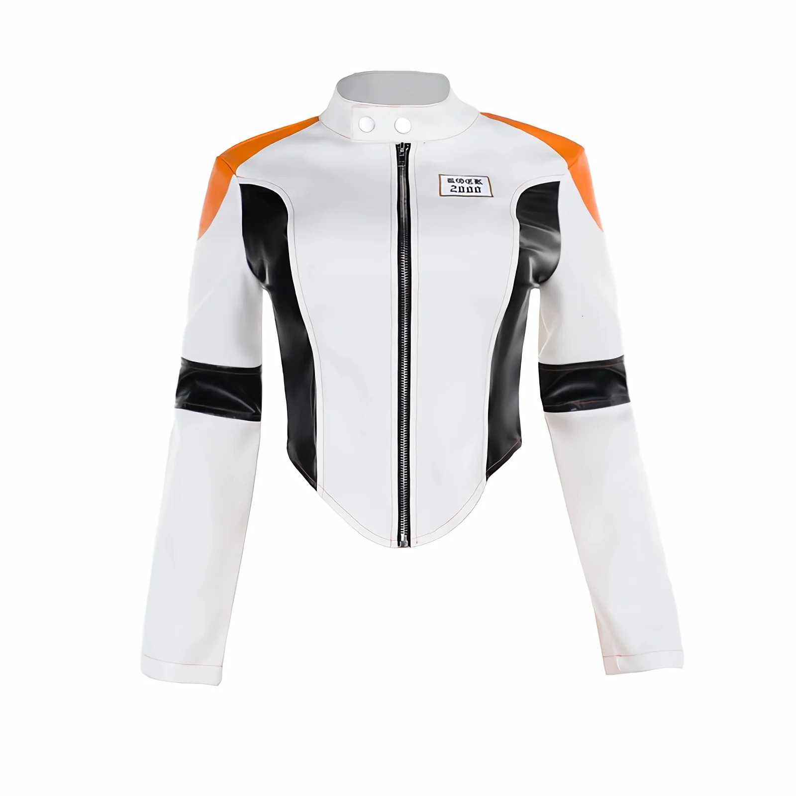 Hipster long sleeved womens letter printed short jacket Versatile Street Style Uniform Trendy Coat baseball jacket 240930