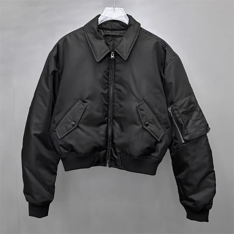 Womens Winter Jacket Autumn Jacket Baseball Collar Slim Fit Suitable for Womens Jacket Bomber Jacket y2k Cotton Pad Jacket 240930