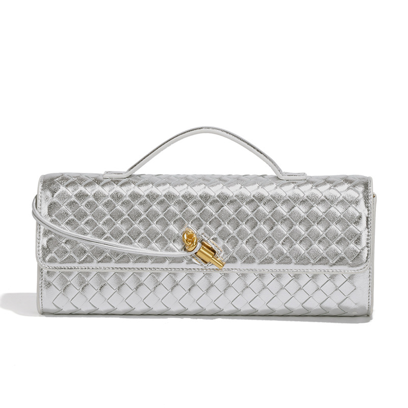 Elegant Evening Bag, Handwoven Genuine Leather Purse for hot Party, Wedding, Dinner, Dating